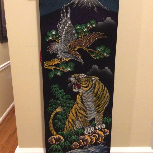 Original Vintage Vietnam War Era Art Scroll - Picture 3 of 8